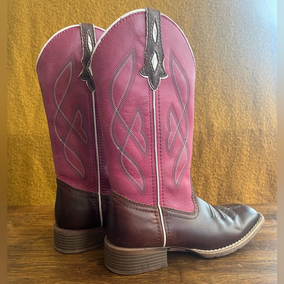 Justin Women’s Gypsy Pink Cowboy Boots size 6.5 - Picture 12 of 12